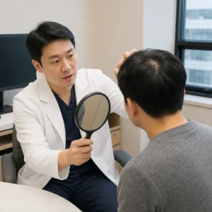 수원탈모 정수리가 비치기 시작했는데 수원 탈모 진료를 받아야 할까요?